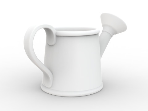 Cartoon Watering Can 3D Printable 3D print model 3D Print Model