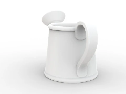 Cartoon Watering Can 3D Printable 3D print model 3D Print Model