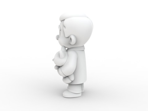 Cartoon Veterinarian 3D Printable 3D print model 3D 打印模型