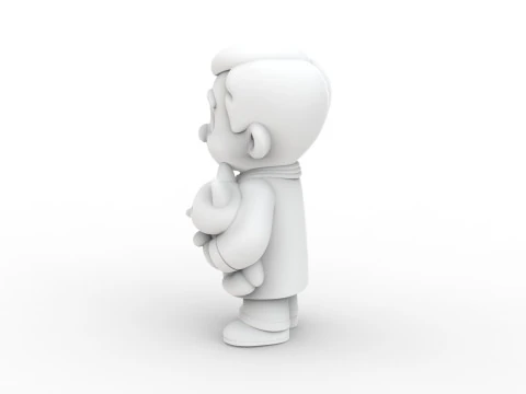 Cartoon Veterinarian 3D Printable 3D print model 3D Print Model