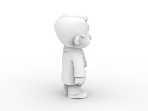 Cartoon Veterinarian 3D Printable 3D print model 3D 打印模型