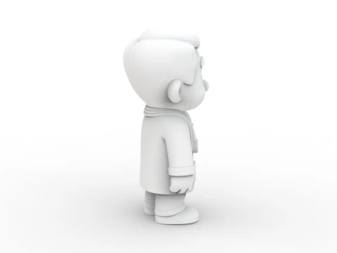 Cartoon Veterinarian 3D Printable 3D print model 3D Print Model