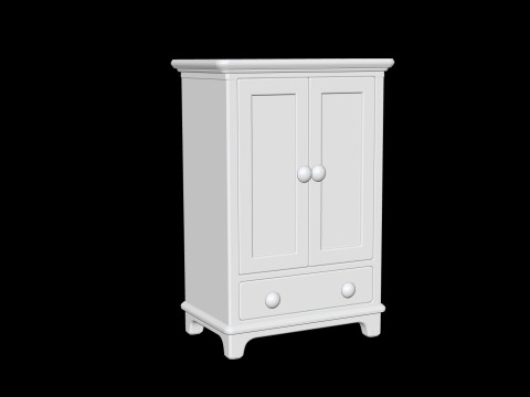 Classic Wardrobe 3D Printable 3D print model 3D 打印模型