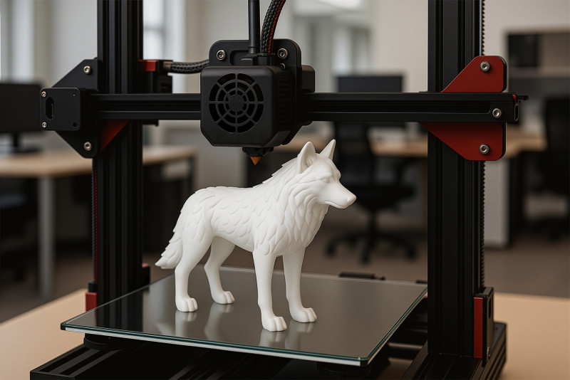 Wolf Sculpted 3D Printable 3D print model Model do druku 3D .c4d .max .obj .3ds .fbx .stl .blend 