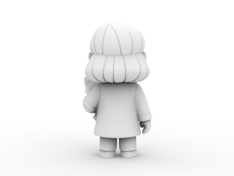 Cartoon Veterinarian 3D Printable 3D print model Modello di stampa 3D