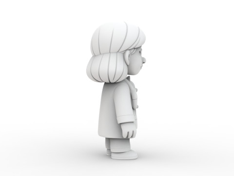 Cartoon Veterinarian 3D Printable 3D print model Modello di stampa 3D