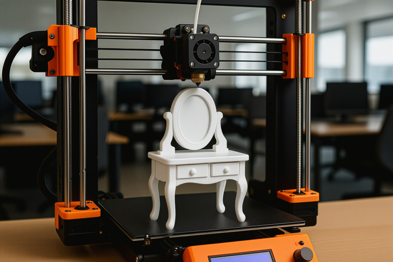 Cartoon Vanity Table 3D Printable 3D print model 3D Принт Модель .c4d .max .obj .3ds .fbx .stl .blend 
