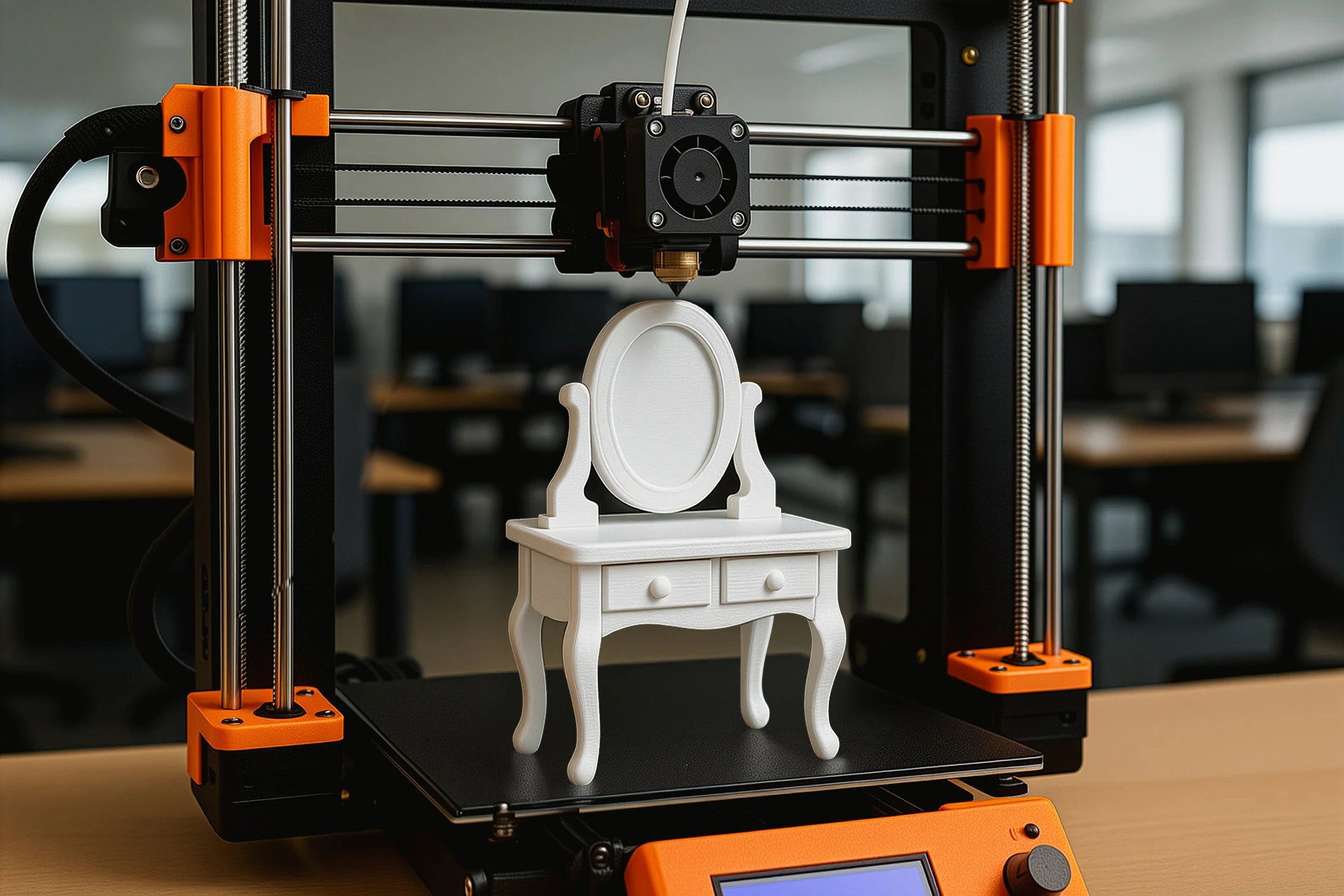 Cartoon Vanity Table 3D Printable 3D print model 3D Print Model .c4d .max .obj .3ds .fbx .stl .blend 