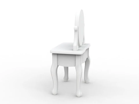 Cartoon Vanity Table 3D Printable 3D print model 3D Print Model