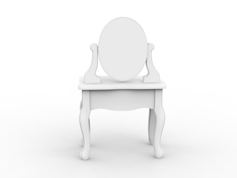 Cartoon Vanity Table 3D Printable 3D print model 3D Принт Модель