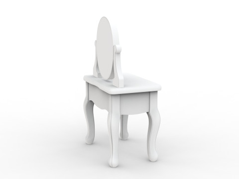 Cartoon Vanity Table 3D Printable 3D print model 3D Принт Модель