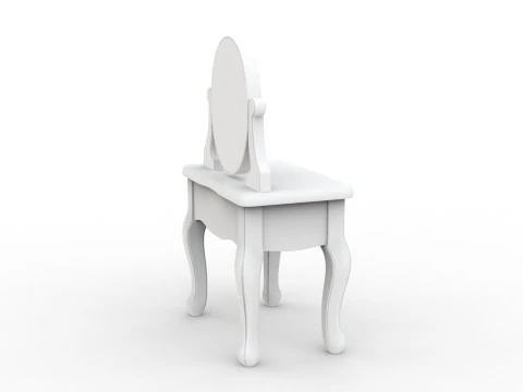 Cartoon Vanity Table 3D Printable 3D print model 3D Print Model