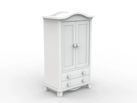 Classic Wardrobe 3D Printable 3D print model 3D Print Model