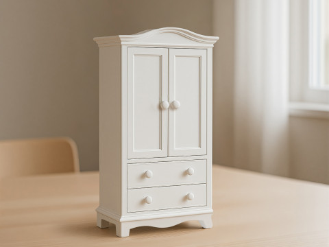 Classic Wardrobe 3D Printable 3D print model Modèles 3D en vedette