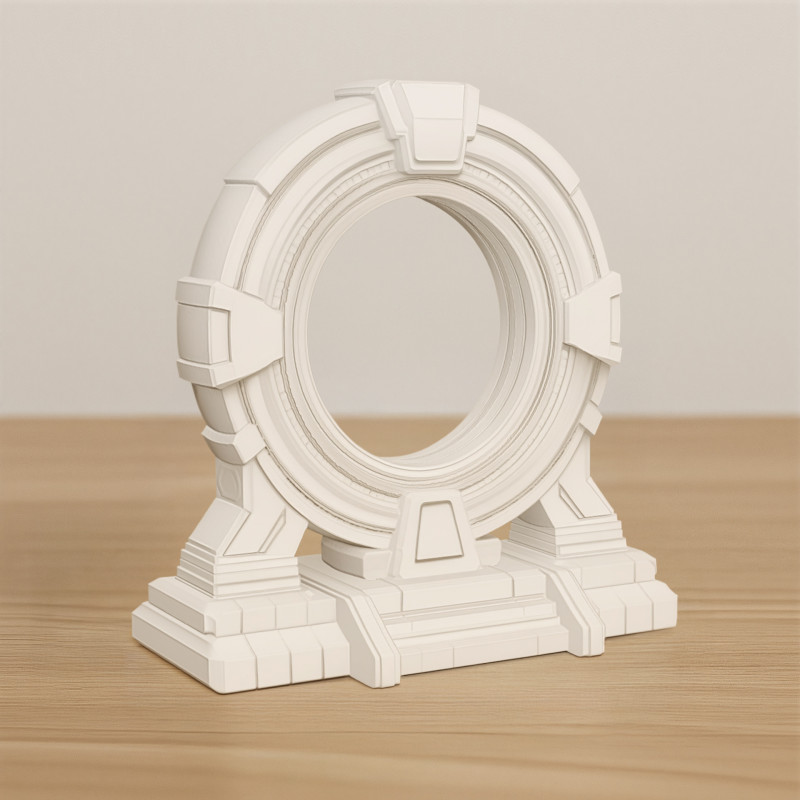 Sci-fi Portal 3D Printable 3D print model 3D printmodel .c4d .max .obj .3ds .fbx .stl .blend 