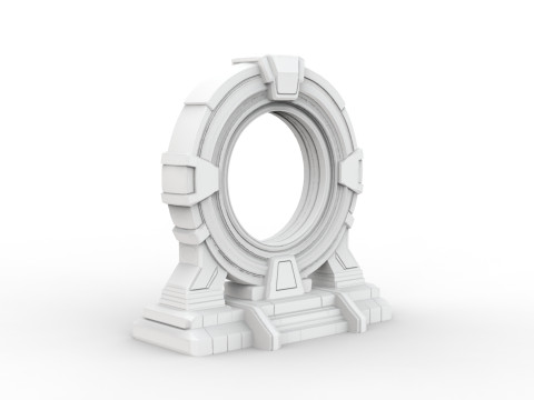 Sci-fi Portal 3D Printable 3D print model 3D printmodel