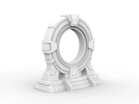 Sci-fi Portal 3D Printable 3D print model 3D Print Model