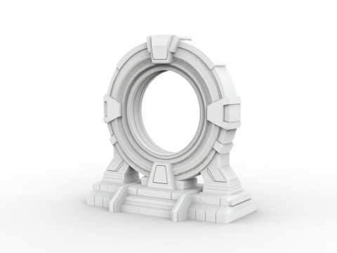 Sci-fi Portal 3D Printable 3D print model 3D printmodel