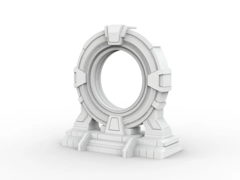Sci-fi Portal 3D Printable 3D print model 3D Print Model