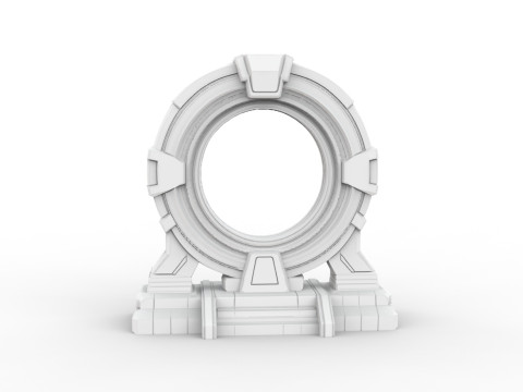Sci-fi Portal 3D Printable 3D print model 3D printmodel