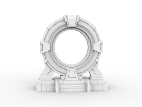 Sci-fi Portal 3D Printable 3D print model 3D Print Model