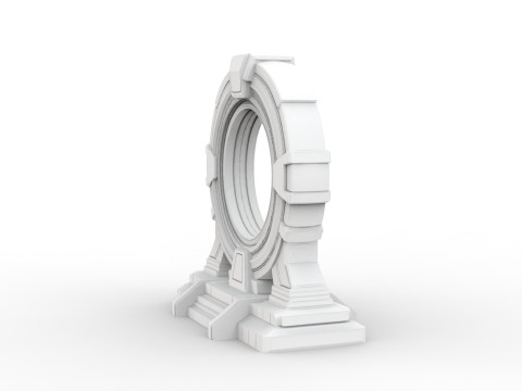 Sci-fi Portal 3D Printable 3D print model 3D printmodel