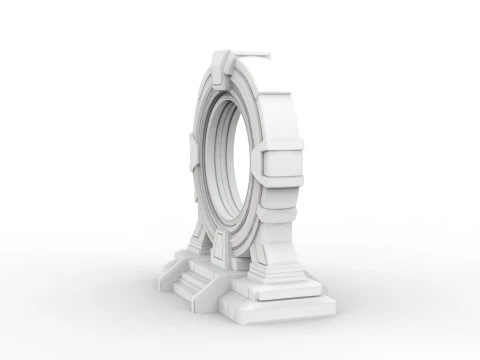 Sci-fi Portal 3D Printable 3D print model 3D Print Model
