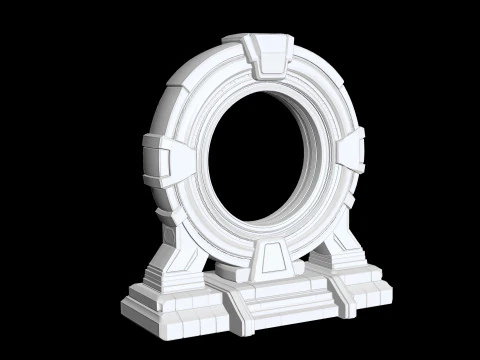 Sci-fi Portal 3D Printable 3D print model 3D Print Model