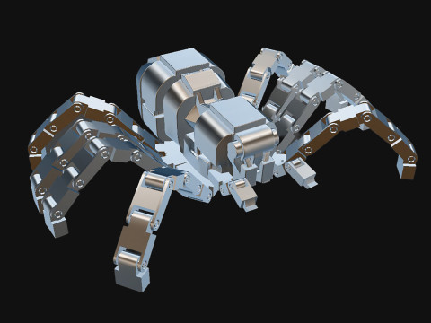 Articulated Spider 3D Print Model