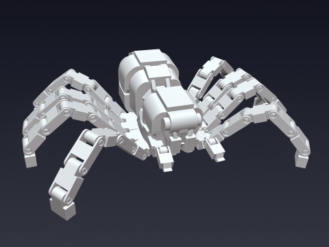Articulated Spider 3D Print Model
