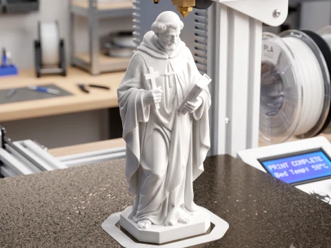 Saint Cajetan Priest 3D Print Model