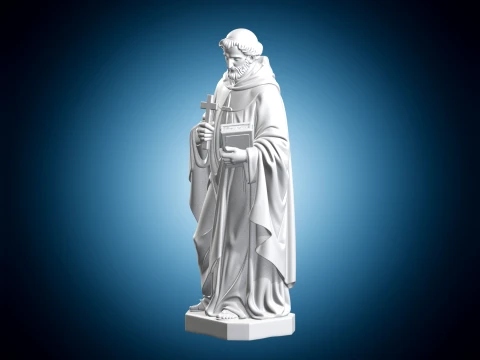 Saint Cajetan Priest 3D Print Model