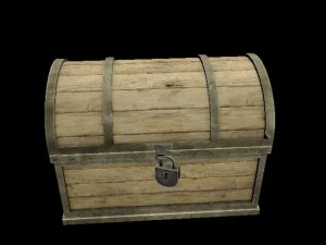animated treasure chest 3D Model