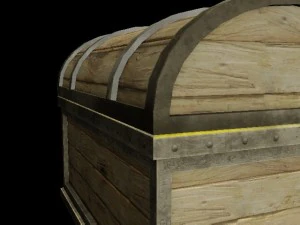 animated treasure chest 3D Model