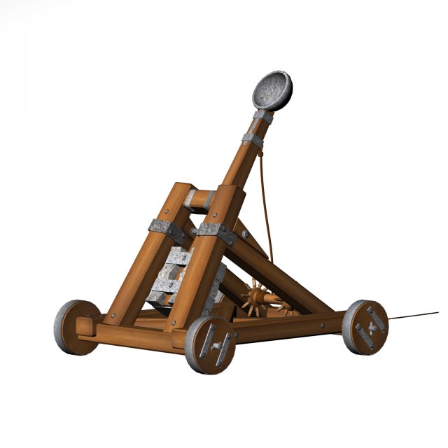 catapult Model 3D .c4d .max .obj .3ds .fbx .stl .blend 