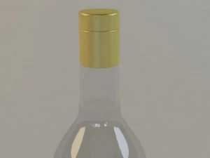 bottle of vodka stolichnaya 3D Model