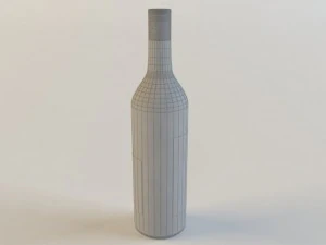 bottle of vodka stolichnaya 3D Model
