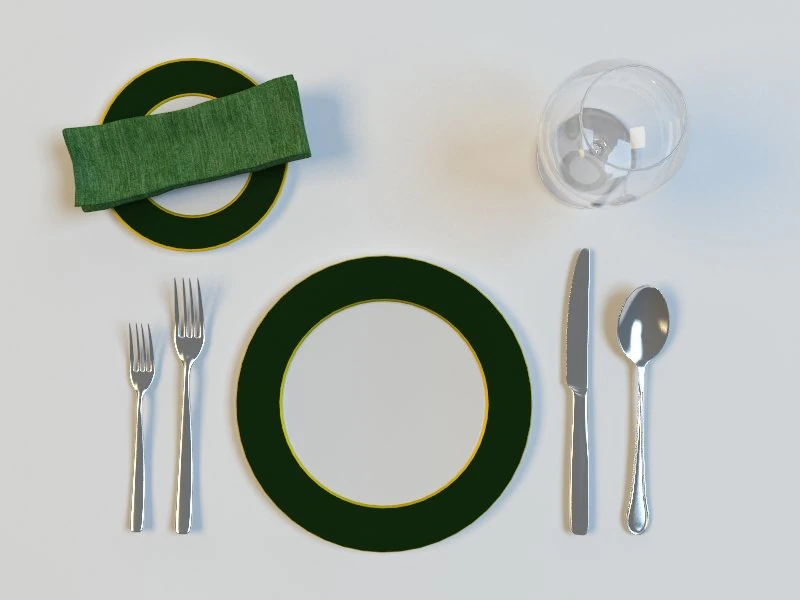 tableware 3D Model .c4d .max .obj .3ds .fbx .stl .blend