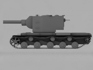 kv2 russian tank Model 3D