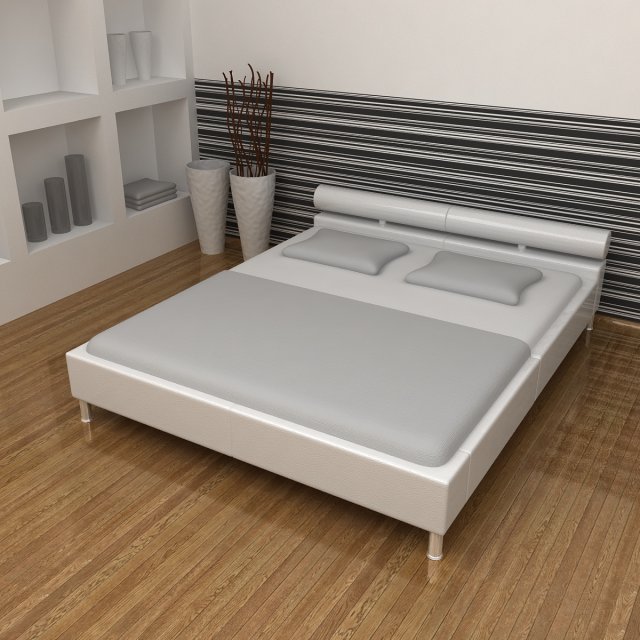 bed blanca collection 3D Model .c4d .max .obj .3ds .fbx .stl .blend 