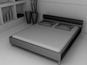 bed blanca collection 3D Model