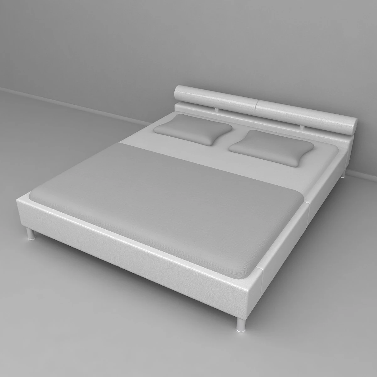 bed blanca 3D Model .c4d .max .obj .3ds .fbx .stl .blend 