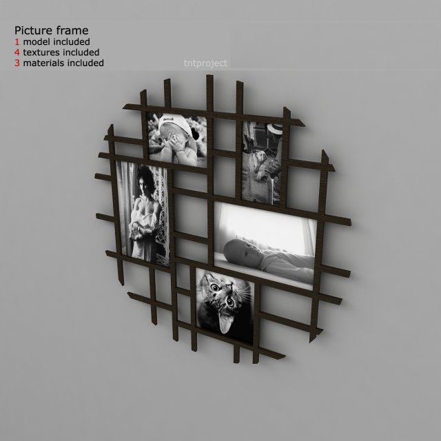 picture frame 3Dモデル .c4d .max .obj .3ds .fbx .stl .blend 