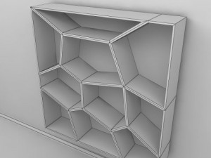 wall display shelf 3D Model