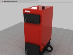 heating stove 24kw 3D Model