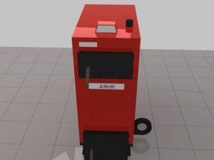 heating stove 24kw 3D Model