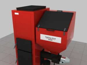 heating stove 25kw 3D Model