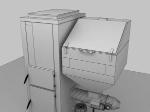 heating stove 25kw 3D Model