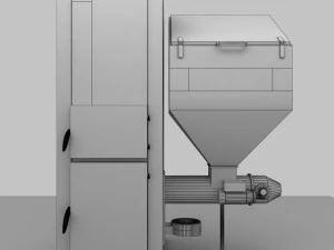 heating stove 25kw 3D Model