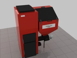 heating stove 25kw 3D Model